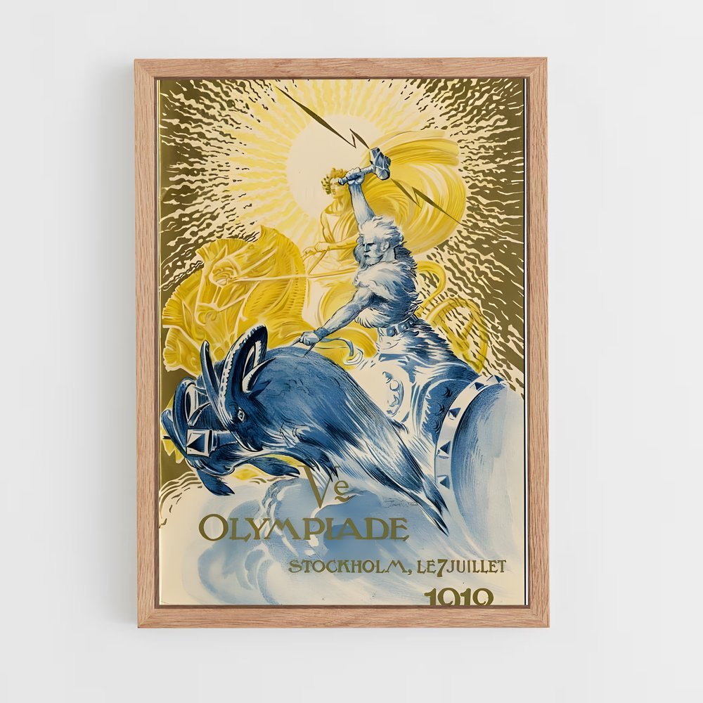 Poster L'Opéra de Stockholm – affiche Jeux Olympiques (vue 4)